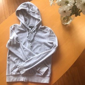 S Grey Juicy Couture Black label velour jacket